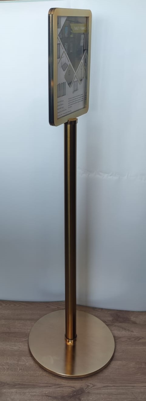 Altın Renkli çerçeve ayaklı çift yönlü a4