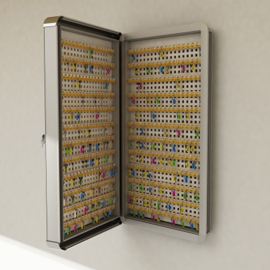 Key Cabinet - 525 Key Holder-Aluminum Body-Double Sided - (58x108cm) 5 Years Warranty