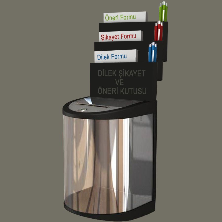 Dilek Şikayet ve Öneri Kutusu-3 Hazneli-Maksi Boy-Premium