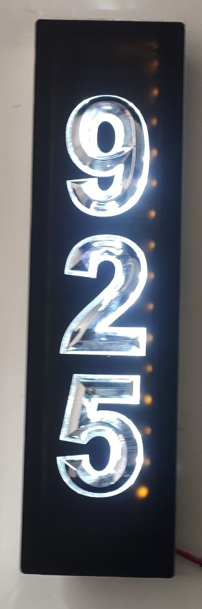 Kapı Numarası Işıklı Model 02 3D