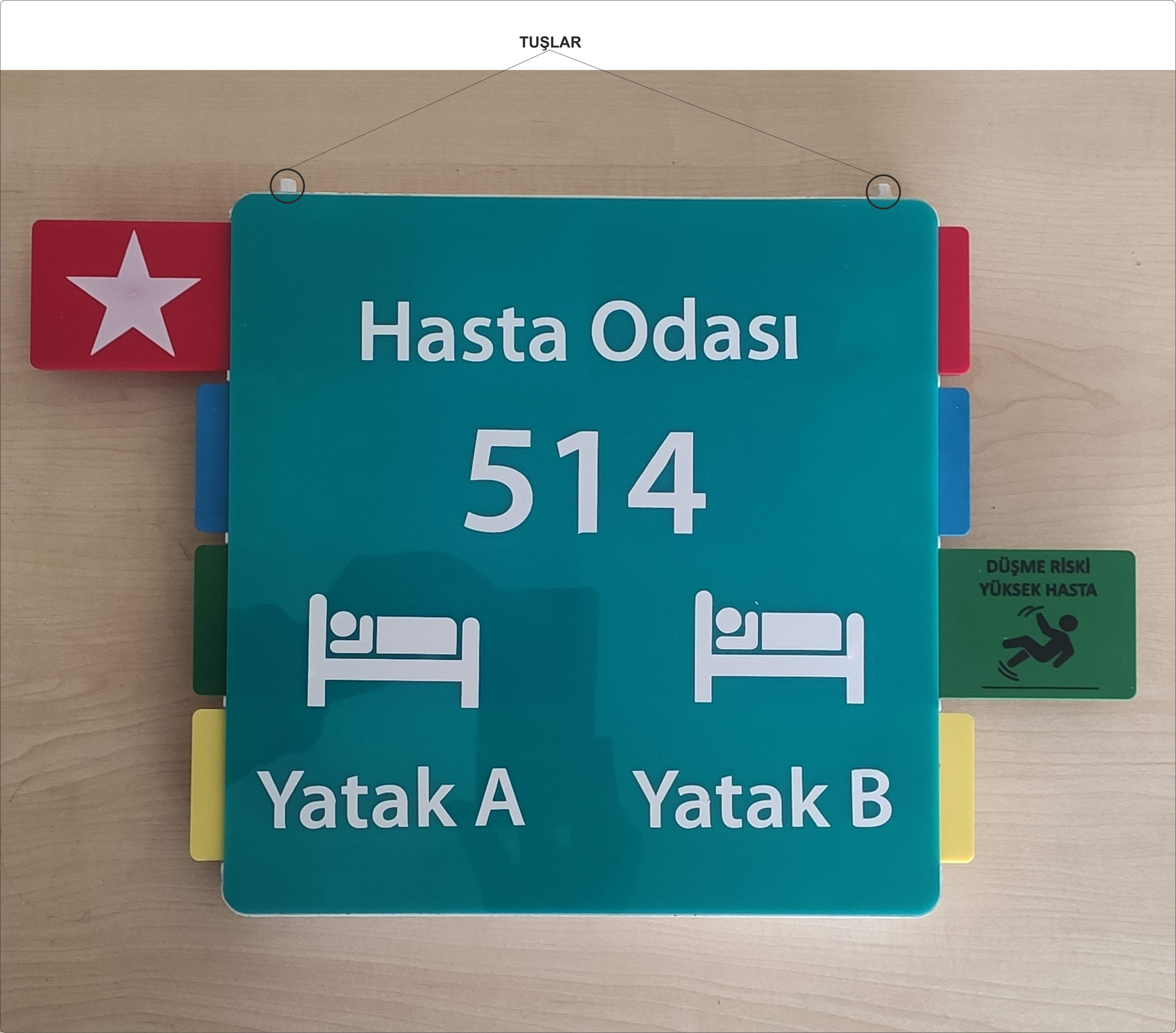 Hasta Tanımlayıcı İzolasyon Figürler -Tuşlu Kilitli Model 01
