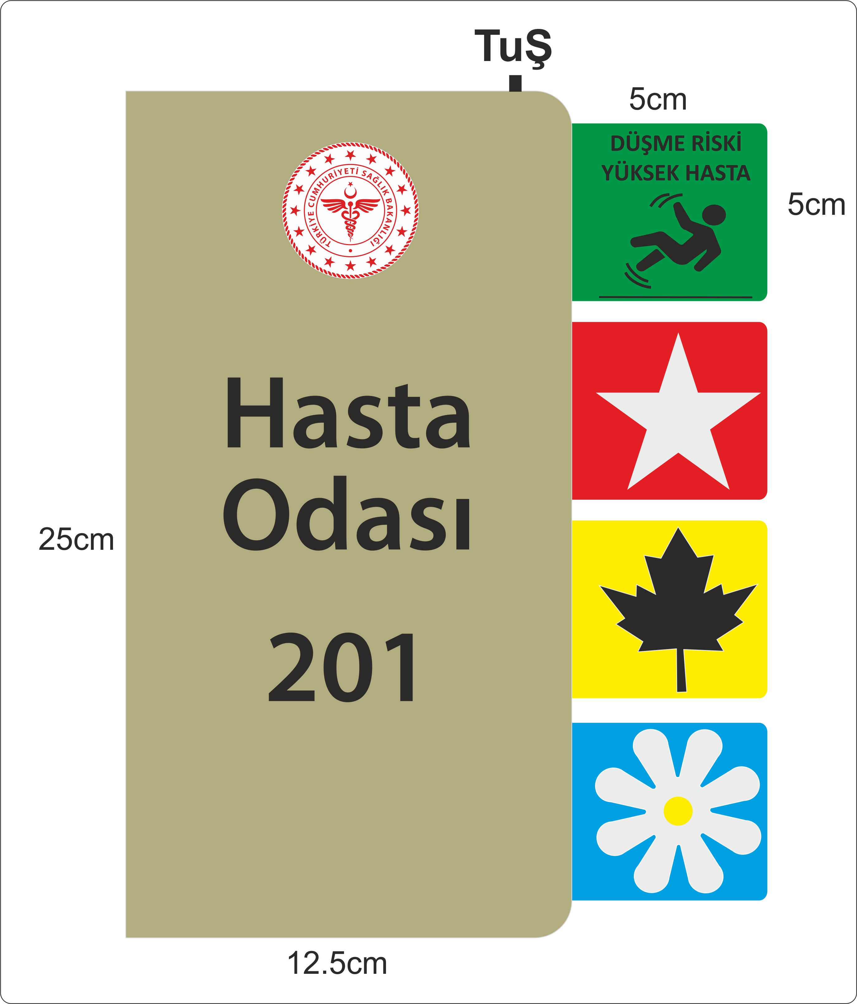 Hasta Tanımlayıcı İzolasyon Figürleri - Tuşlu Model 03