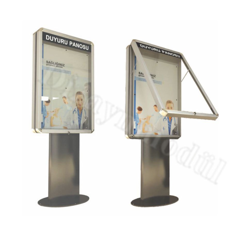 İlan Panosu - Gövdeden Ayaklı - (81x121cm) - Plus Seri