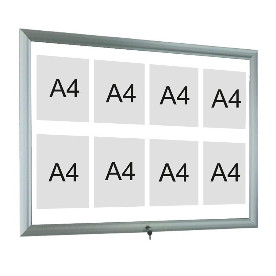 İlan Panosu - Manyetik Tutuculu - (81x106cm) - 13 A4 - Standart Seri