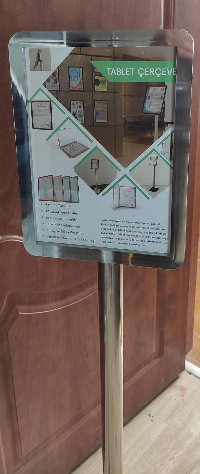 KROM ÇERÇEVE ( Ayaklı) A4 