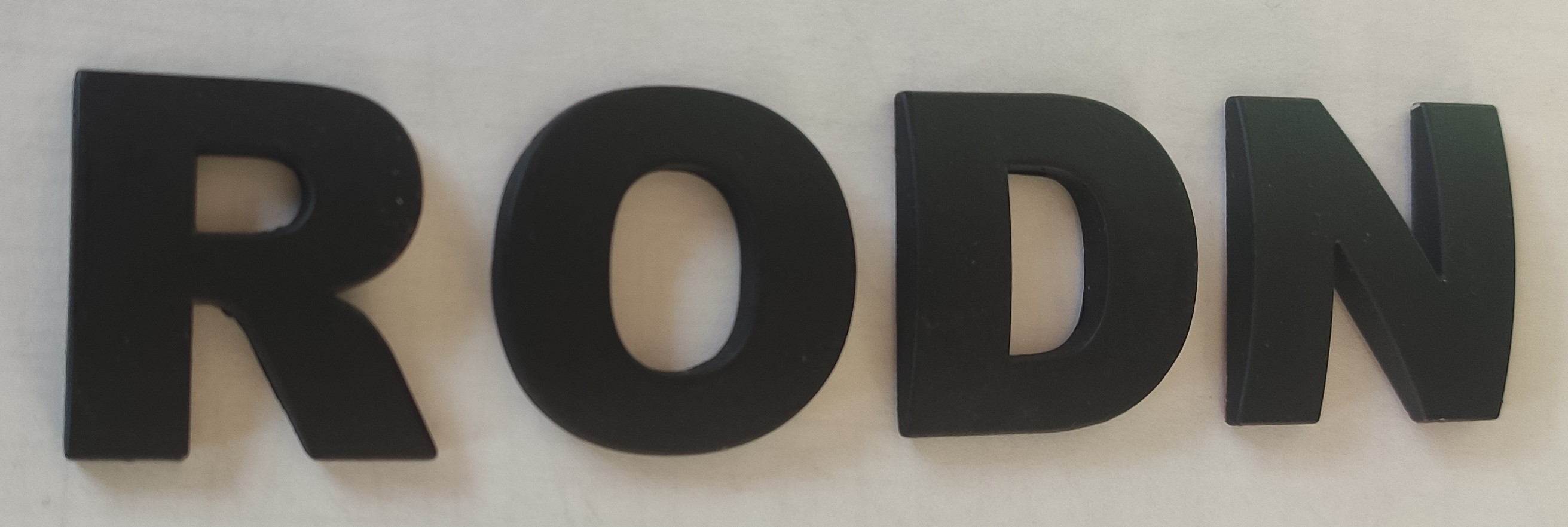  car letters 3cm Black (Curved)