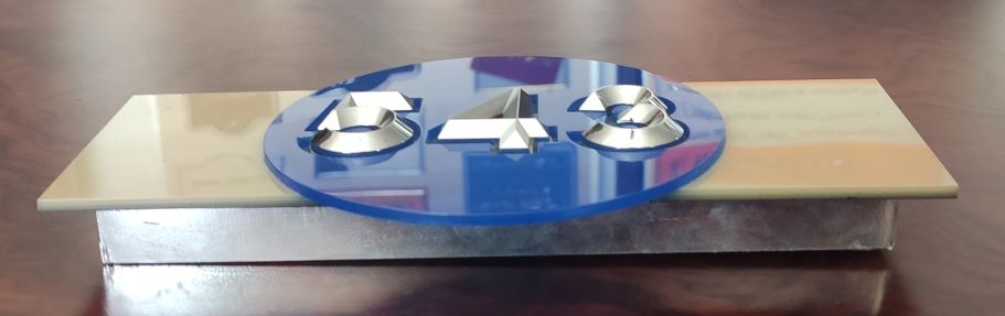  Door Number - Chrome - Model 03