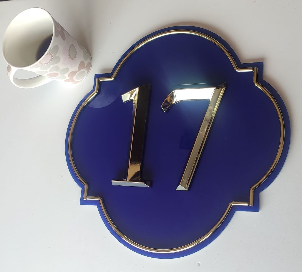  Door Number - Gold Plated - Model 06