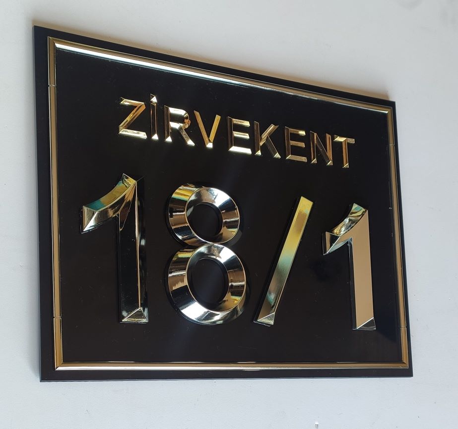 Door Number - Gold Plated - Model 04