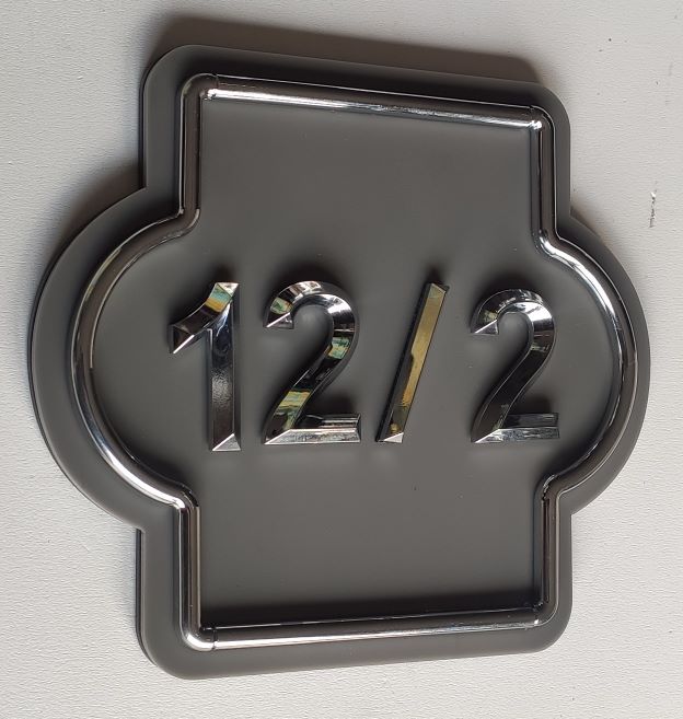 Kapı Numarası Krom Model 11 (3D)