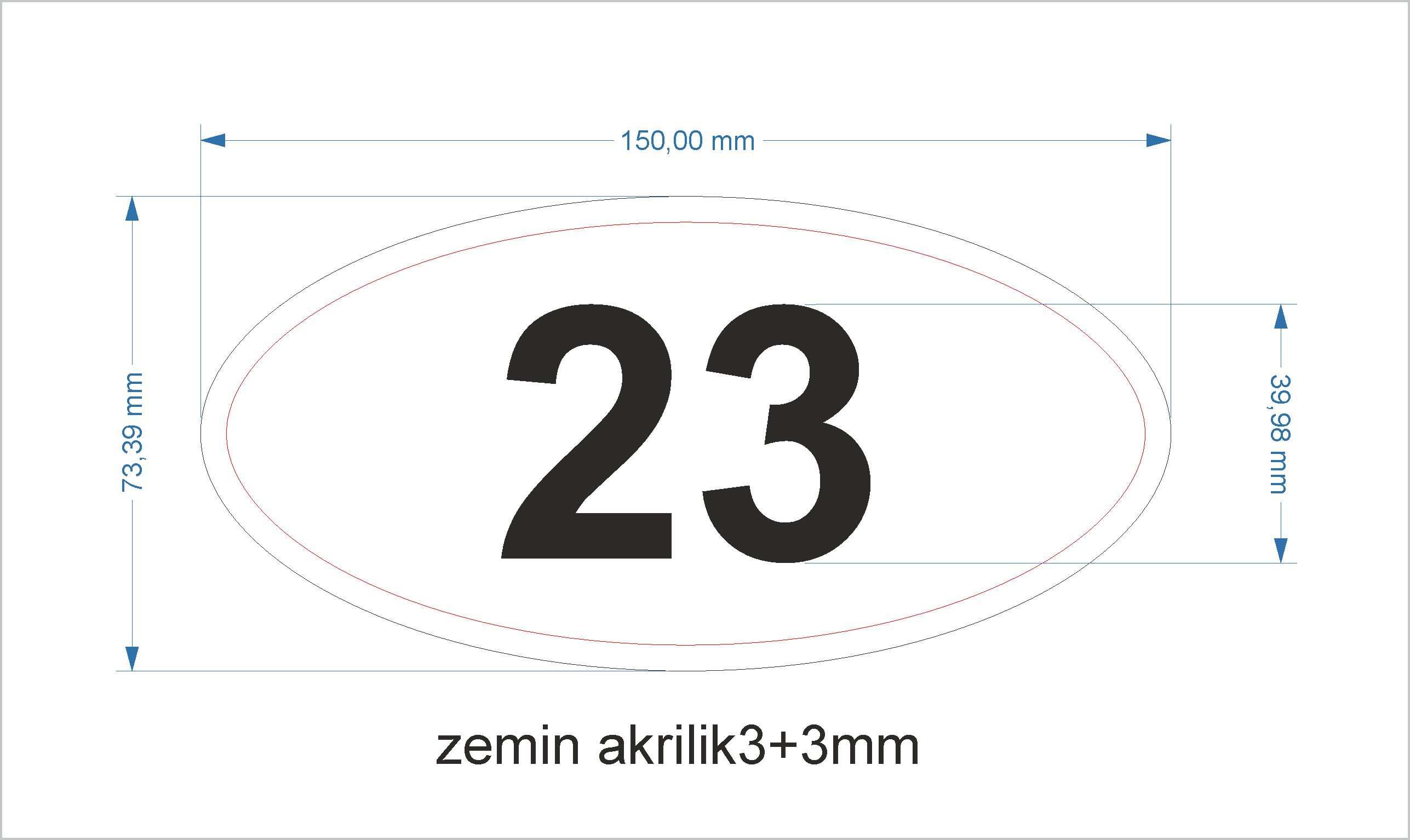 Door Number Ellipse Model