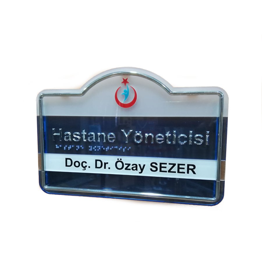 Ofis Kapı İsimliği - Hande Modeli - Model 02