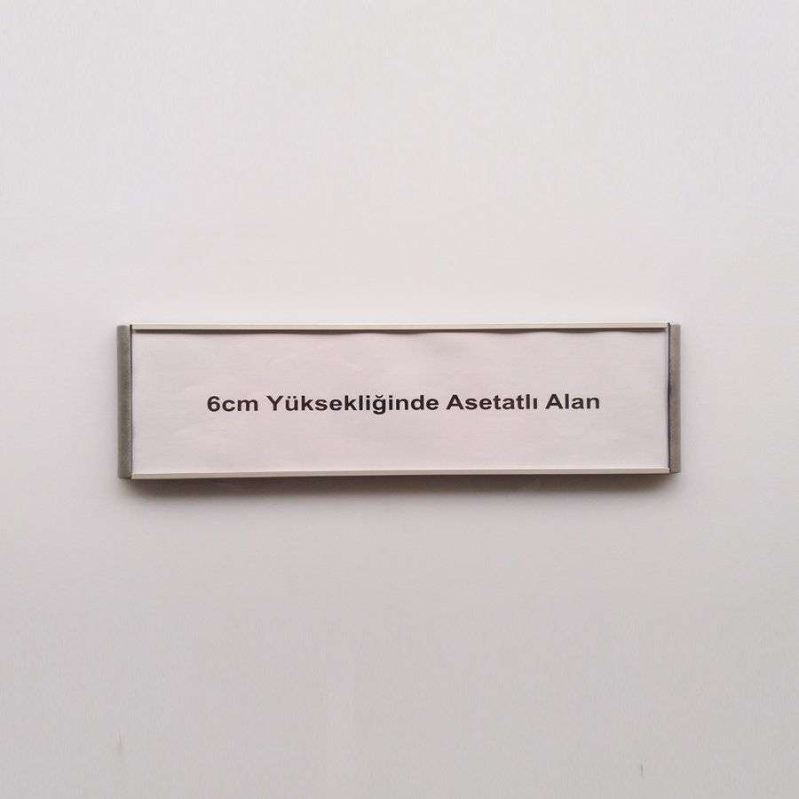 Kapı Tabelası - Asetatlı Kapı İsimliği - 25cm eninde - 6cm Asetat Alanlı