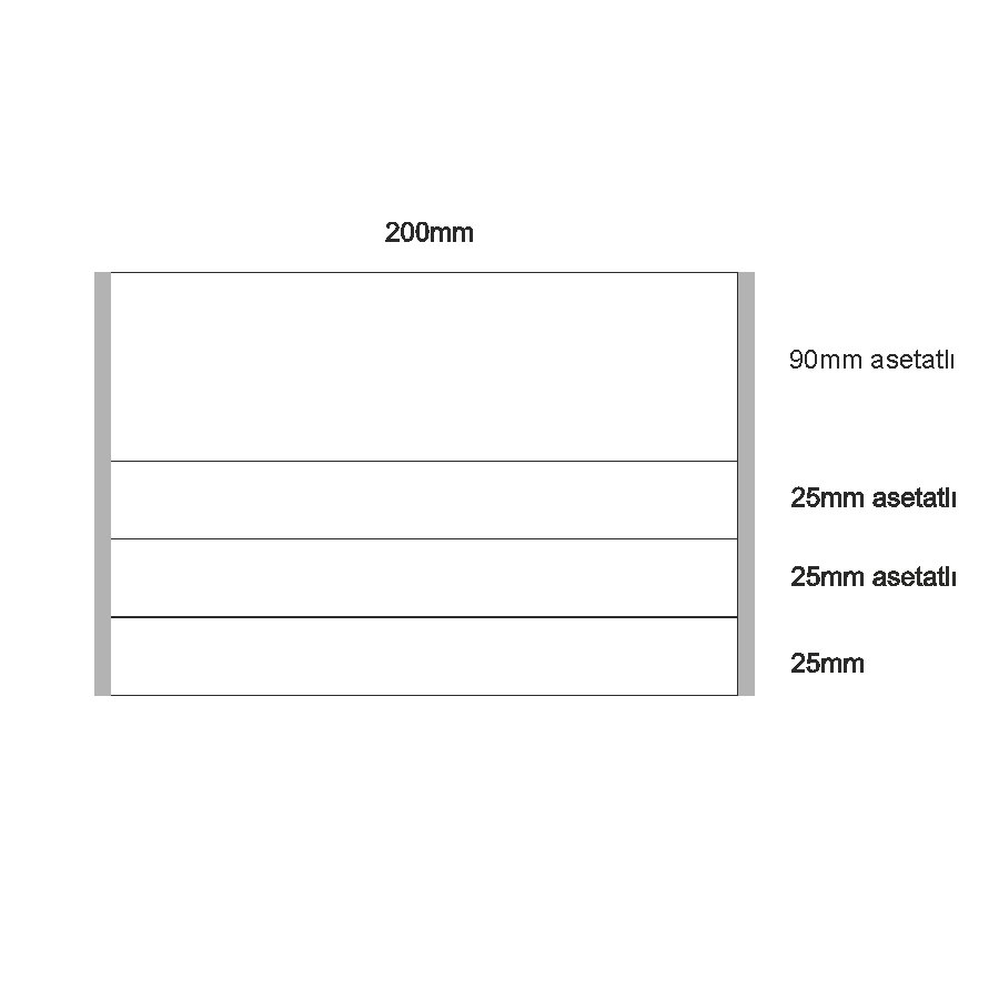Kapı Tabelası - Asetatlı Kapı İsimliği - 20cm eninde - 9cm Asetat Alanlı, 2 isimlikli kapı tabelası