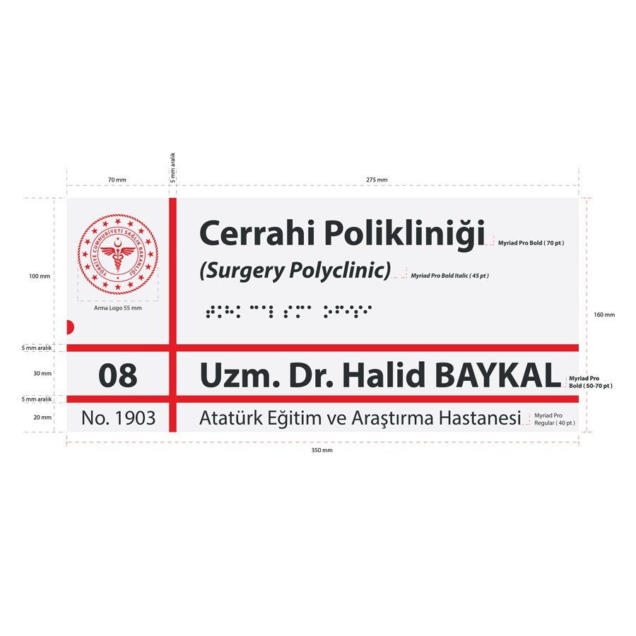Hastane Kapı Tabelası