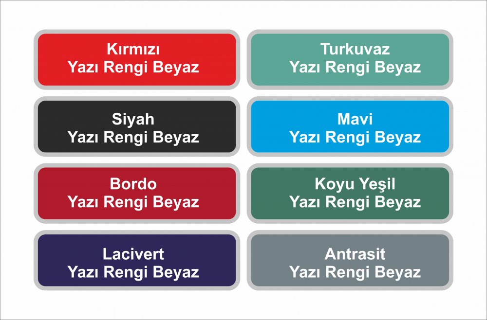 Kapı İsimliği-Krom & Altın Çerçeveli(Model 2)
