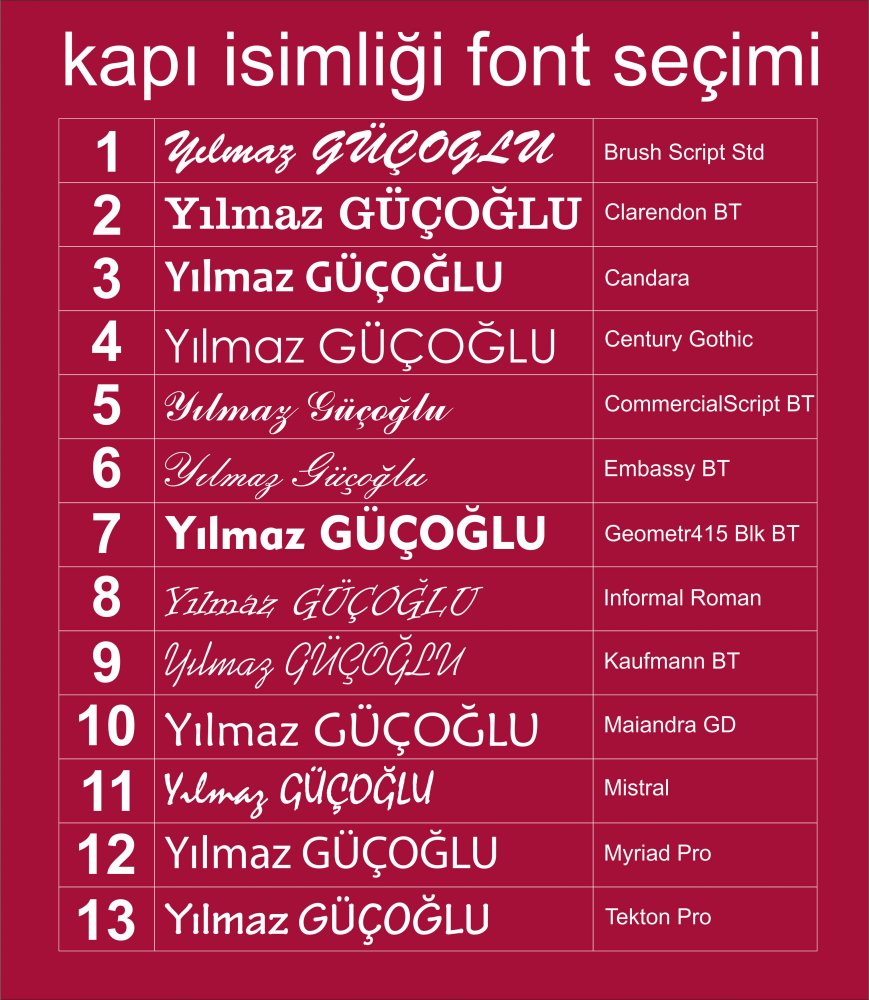 Kapı İsimliği-Krom & Altın Çerçeveli (Model 6)