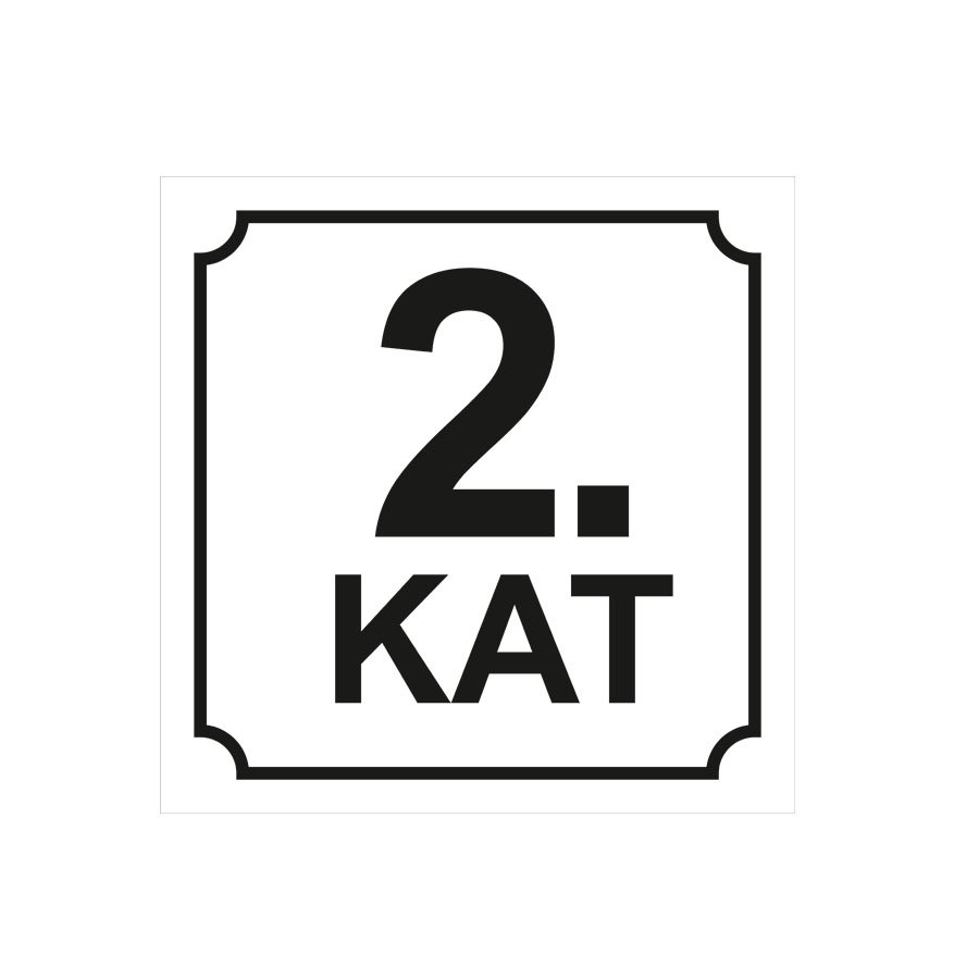 Kapı Numarası Altın Kaplama Model 09 (3D)