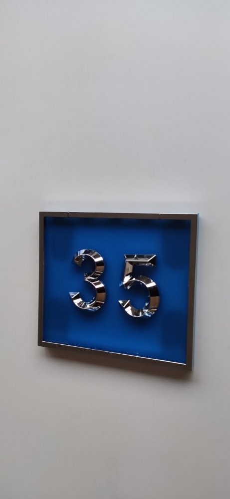 Kapı Numarası - Krom - Model 10