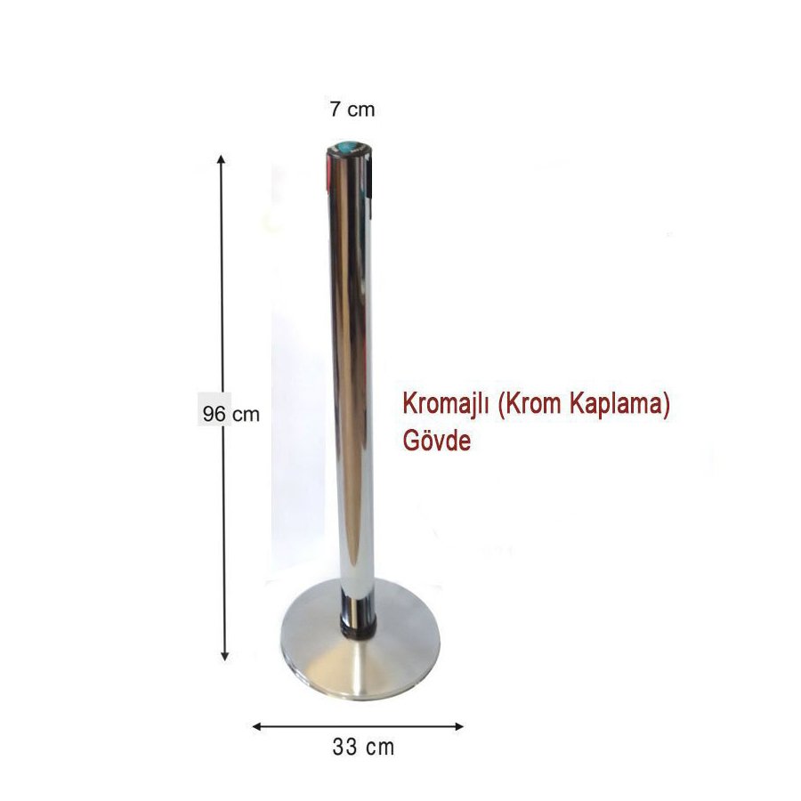 Şerit Bariyer  Ayağı - Kromajlı - Yönlendirme Bariyeri Şerit Mekanizmasız