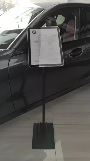  Chrome Frame (Plated) - A4 - Footed - Tablet PC Look