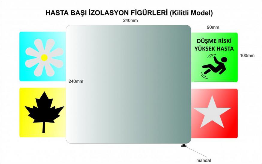 Hasta Izolasyon  Figürleri (Tuşlu Model) Büyük