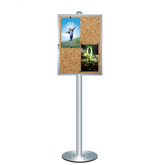  Notice Board - Leg - Cork Floor - (81x106cm) - 8 A4 -Standard Series