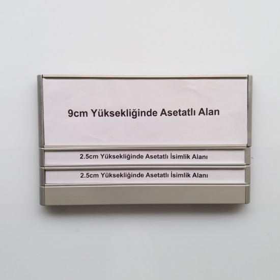 Kapı Tabelası - Asetatlı Kapı İsimliği - 20cm 