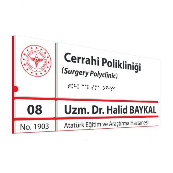 Hastane Kapı Tabelası