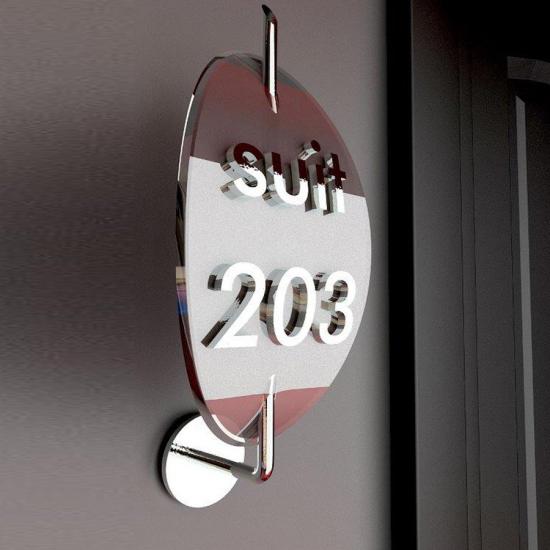Otel -Rezidans Kapı Numarası - Işıklı Model 01