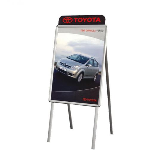 Foldable Poster Stand - 50x70cm Framed - Long Leg - Front Door Billboard - Sidewalk Board