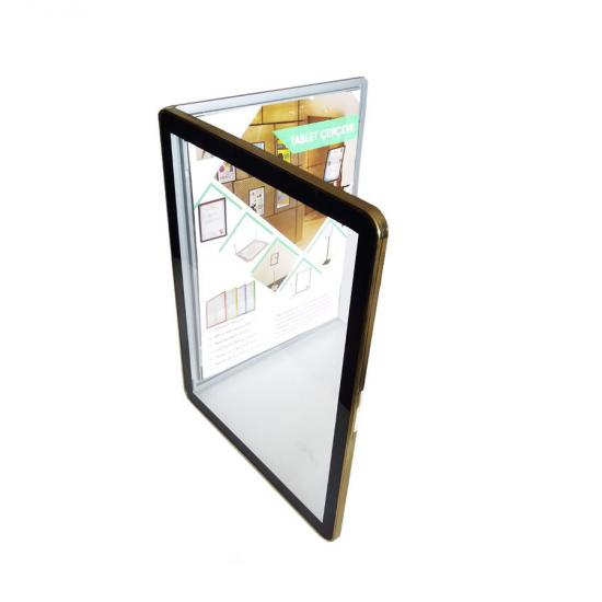 Krom Çerçeve (Altın Renk Kaplama) - A4 - Tablet Görünümlü