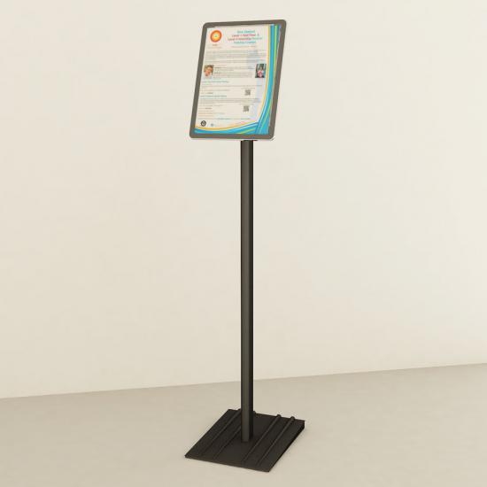 Krom Çerçeve (Kaplama) - A4 - Ayaklı - Tablet Bilgisayar Görünümlü