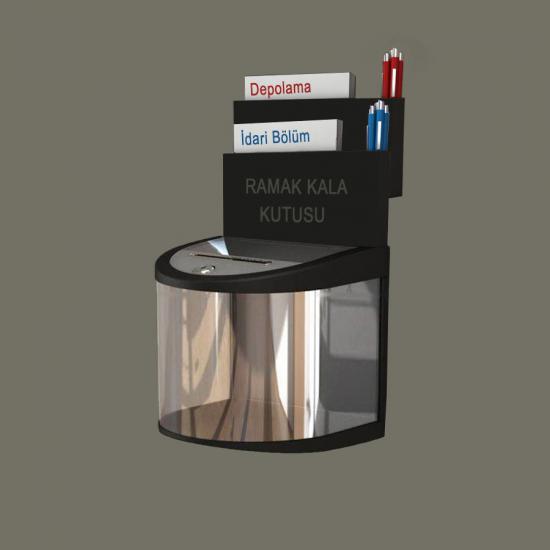 Ramak Kala Kutusu - 2 Hazneli - Plus Seri - Satineli Krom - Parlak Krom - Şeffaf Solid
