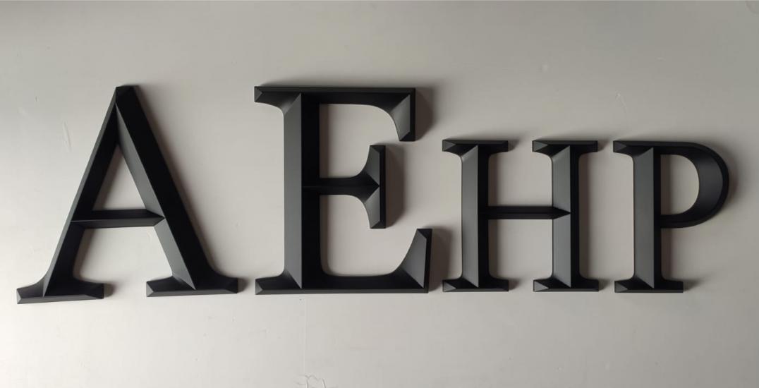 Siyah Mat Harf &Rakamlar (3D) Akrilik 20cm