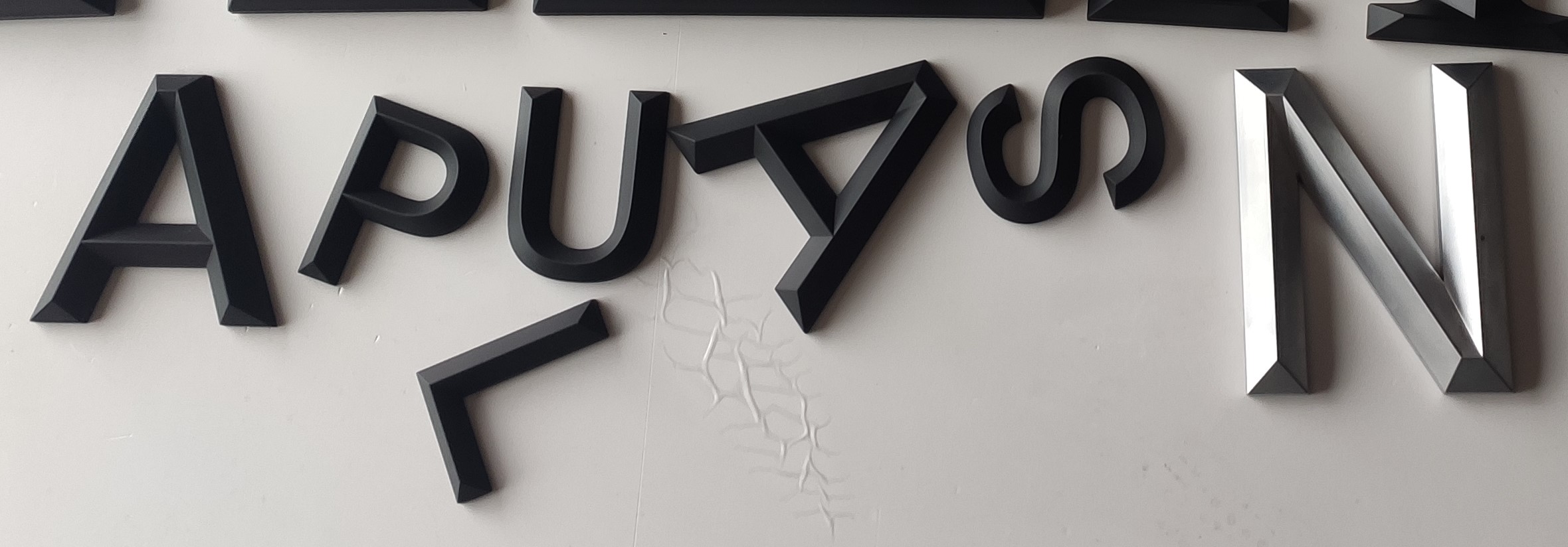 black 3d letters & numbers 10cm