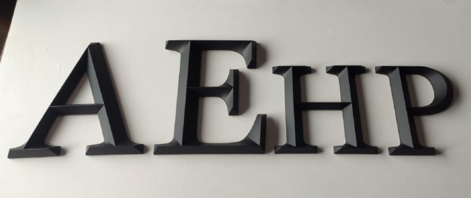 Black (Matte) Letters & Numbers 15cm 3D